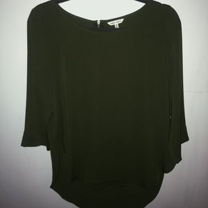 long sleeve, army green shirt | size M